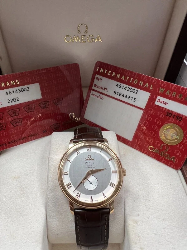 Omega 4614.30.02 De Ville Prestige 18K Rose Gold 39mm