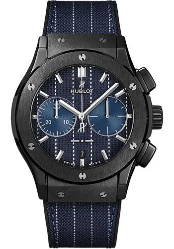 Hublot Classic Fusion Chronograph Italia Independent Pinstripe Ceramic Limited Edition of 100 Watch-521.CM.2707.NR.ITI18