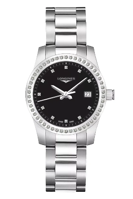 Longines Conquest Diamond Ladies L3.400.05.7.6