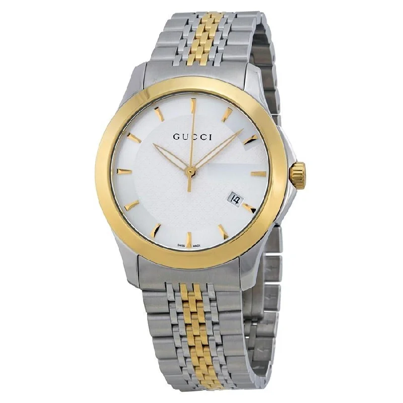 Gucci Men's YA126409 G-Timeless Two-Tone Stainless Steel Watch