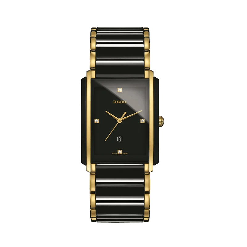 Rado Integral Men's 31mm Ceramic & Gold Plated Quartz Watch R20204712