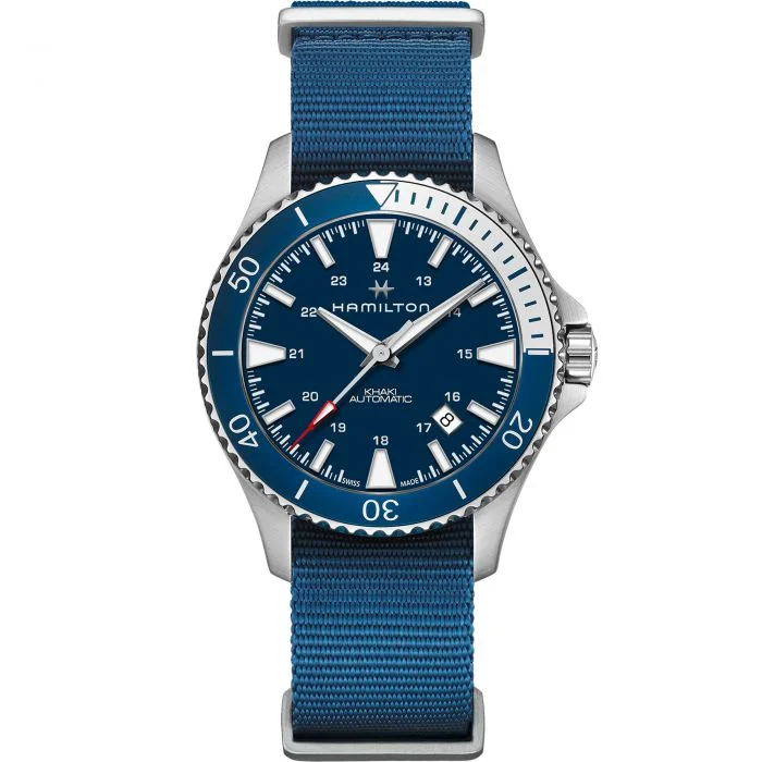 HAMILTON KHAKI NAVY SCUBA BL BL NATO H82345941