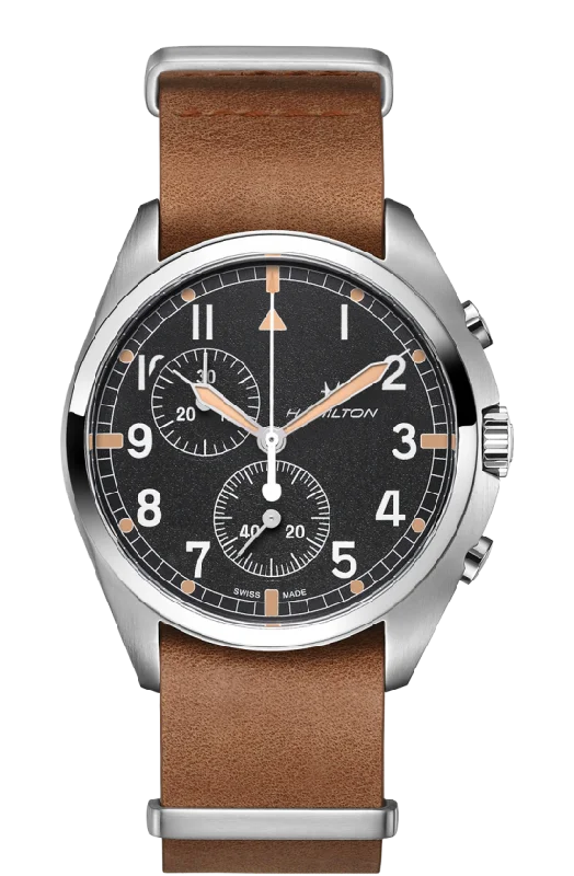 HAMILTON KHAKI AVIATION PILOT PIONEER CHRONO QUARTZ H76522531