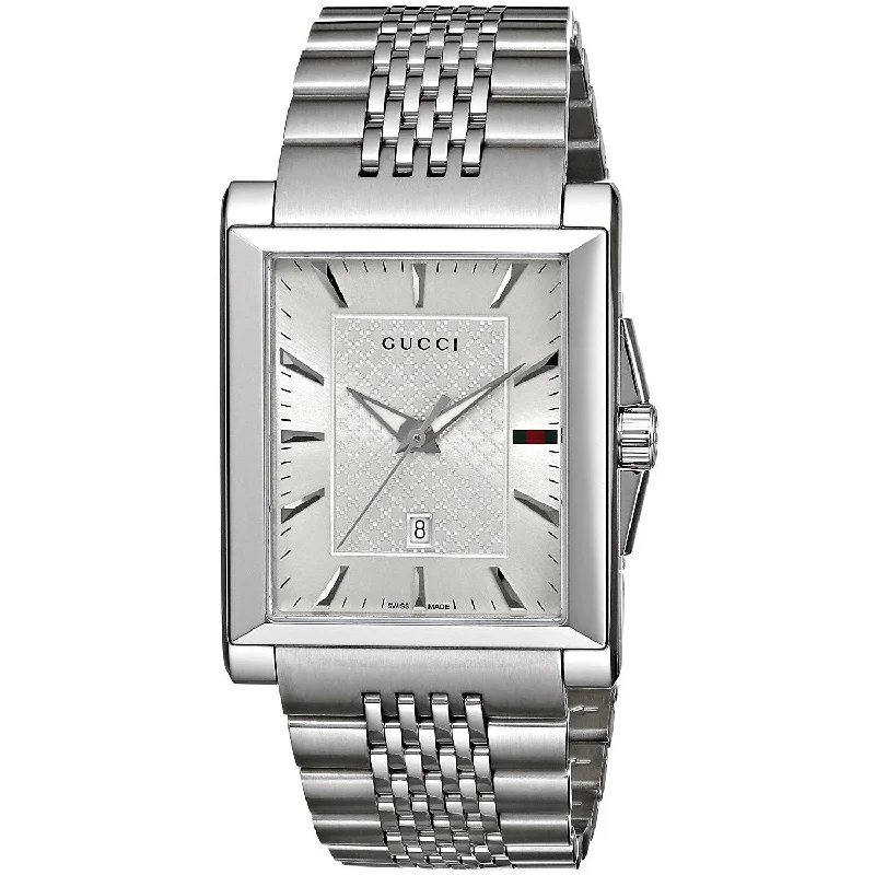 Gucci Men's YA138403 G-Timeless Stainless Steel Watch