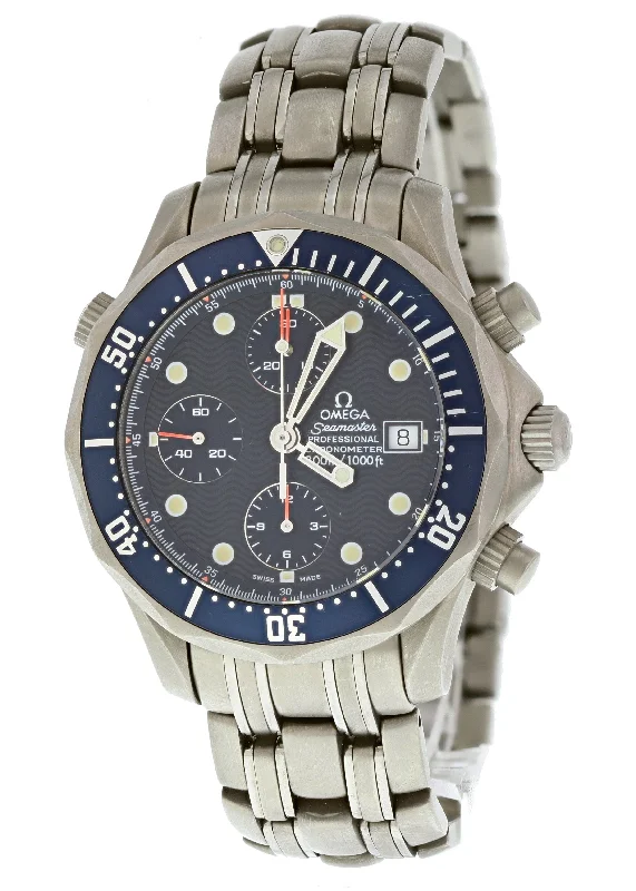 Omega Seamaster Titan Chronograph 2298.80.00 Titanium Mens Watch