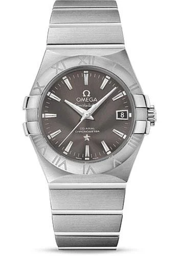 Omega Constellation Co-Axial Watch - 35 mm Steel Case - Grey Dial - 123.10.35.20.06.001