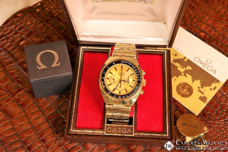 Military Omega Mark II SpeedMaster 147.034 1970 Chronograph 861 Gold Box Papers