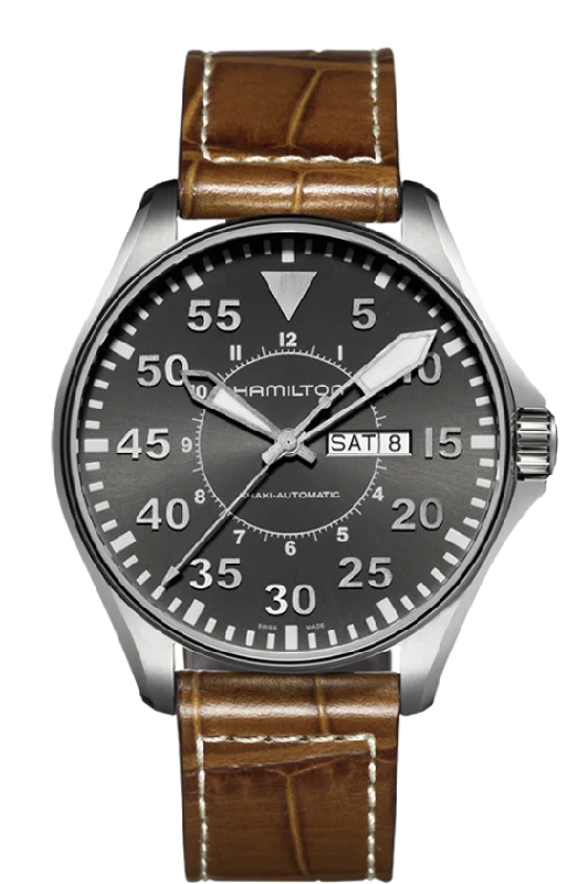 HAMILTON Khaki Aviation Pilot Day Date Auto H64715885