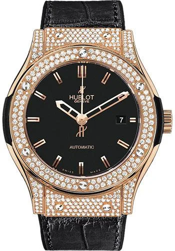 Hublot Classic Fusion Gold Diamonds Watch-511.PX.1180.LR.1704