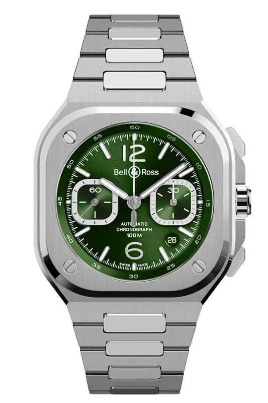 Bell & Ross BR05 Chrono Green Steel BR05C-GN-ST/SST