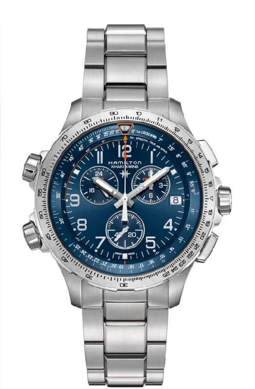 HAMILTON KHAKI AVIATION X-WIND GMT CHRONO QUARTZ H77922141