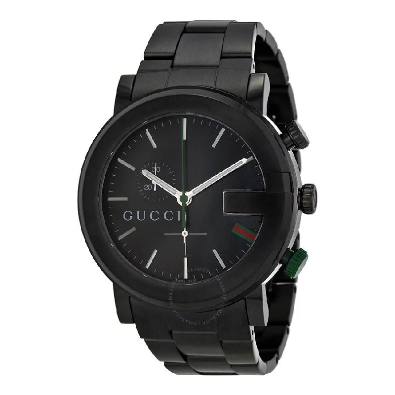 Gucci Men's YA101331 G-Chrono Chronograph Black Stainless Steel Watch