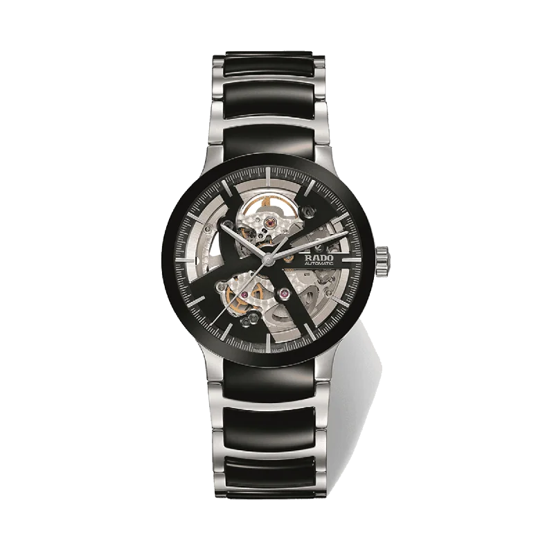 Rado Centrix Men's 38mm Ceramic & Stainless Steel Skeleton Automatic Watch R30178152