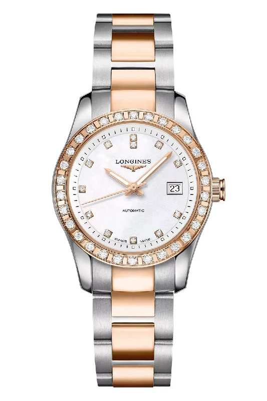 Longines Conquest Classic Diamond Ladies L2.285.5.88.7